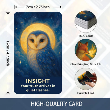 The Soul's Compass Oracle Deck, 80-cards With Messages for The Soul, Daily Reflection and Meditation, 12*7cm, Tarot Cards