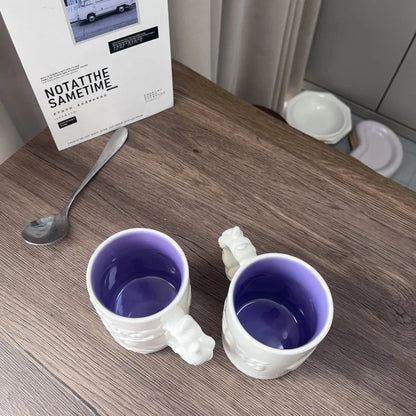 Anime One Piece Cosplay Ceramics Mug Water Cup Creative Nika luffy Hat Shaped Coffee Milk Cup Ornament Gifts