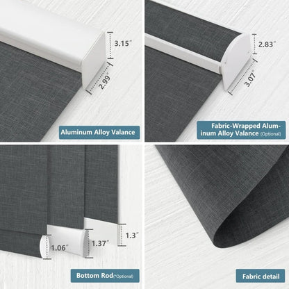 Hot Selling100% Blackout Dirt-proof Day And Night Dual Layer Blinds WiFi App Remote Control Electric Roller Blinds For Window