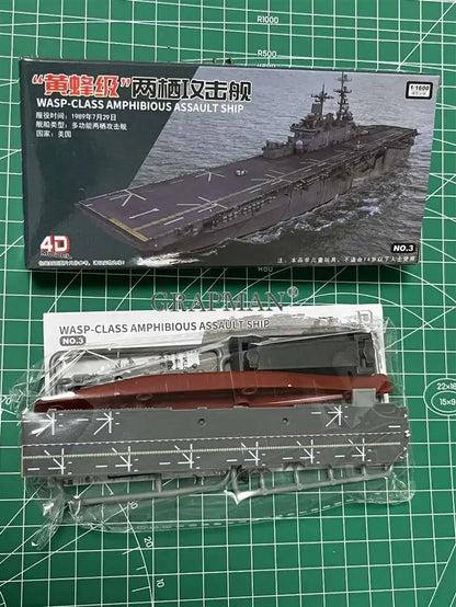 4D Assembled Ship Model Liaoning Battleship Modern Class Battleship Aircraft Carrier Model Military Warship Model Toy