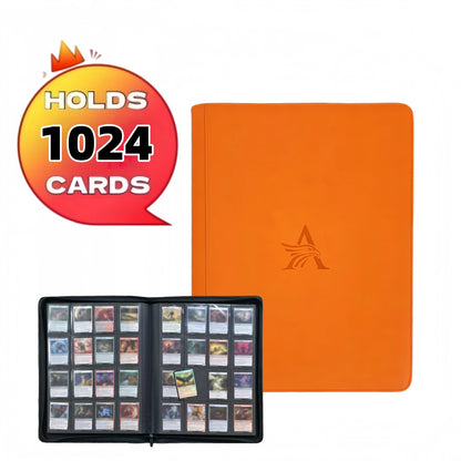 16 Pocket Card Binder - Premium Trading Card Binder Holds 1024 Cards, Ultimate protection for  TCG & sports cards. Collector's d