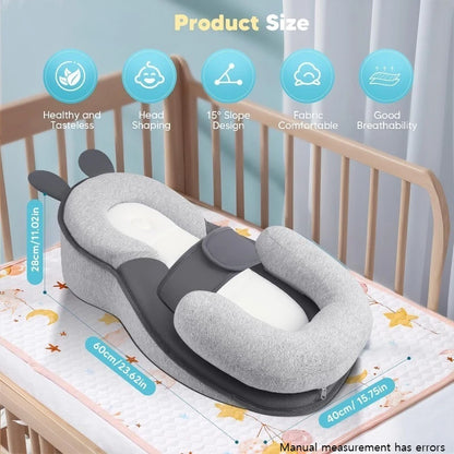 For Breastfeeding Baby, Multifunctional Baby Feeding Pillow with Adjustable Safety Strap, Feeding Support for Newborn