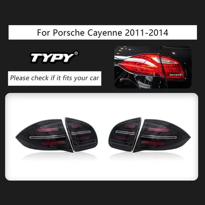 Car Lights For Porsche Cayenne 958.1 Taillight 2011-2014 Upgrade Modified to New DRL Dynamic Turn Signal LED Taillight