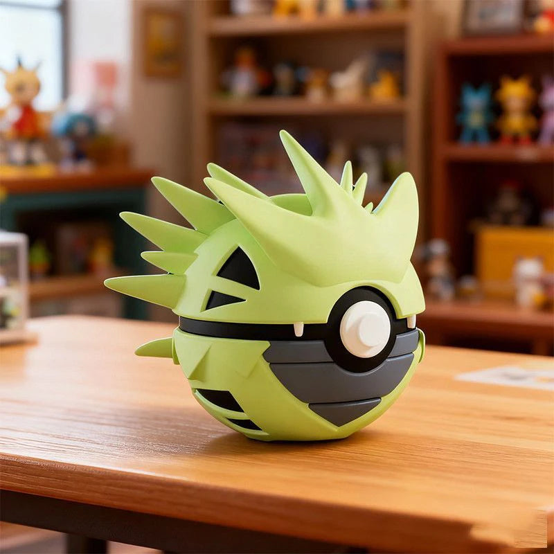 Pokemon Pokeball Figurine Pikachu Anime Character 3D Model Desktop Ornament Cartoon Collectible Decoration Perfect Gift for Fans