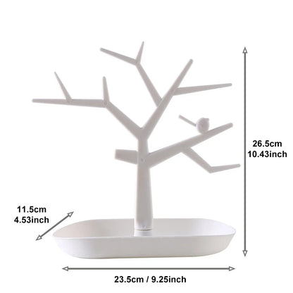 Creative Tree Shaped Jewelry Display Rack, Desktop Key Holder, Earrings, Rings, Watches, Multifunctional Storage Hanging Rack