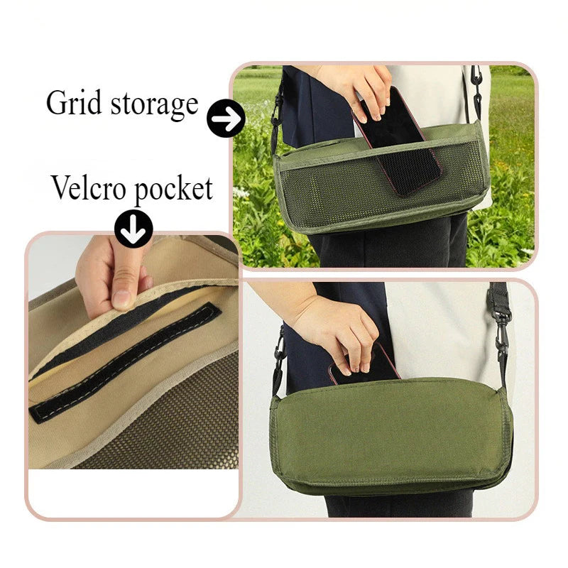@*Foldable Backpack Stool Portable Folding Stool With Carry Bag Lightweight Mini Easy Carry Outdoor Chair For Travel For Travel