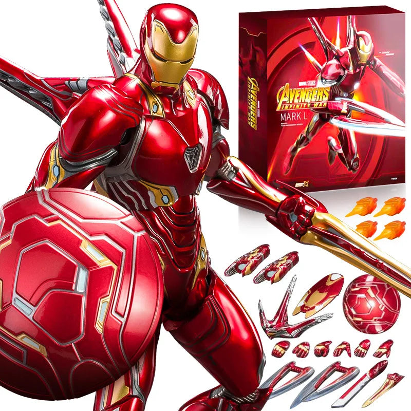 ZD Iron Man Figure Legends Iron Man Mk41 Mk47 Tank MK24 Iron Patriot 2.0 MK35 Red Snapper 1/10 Scale Iron Man Collections Gift
