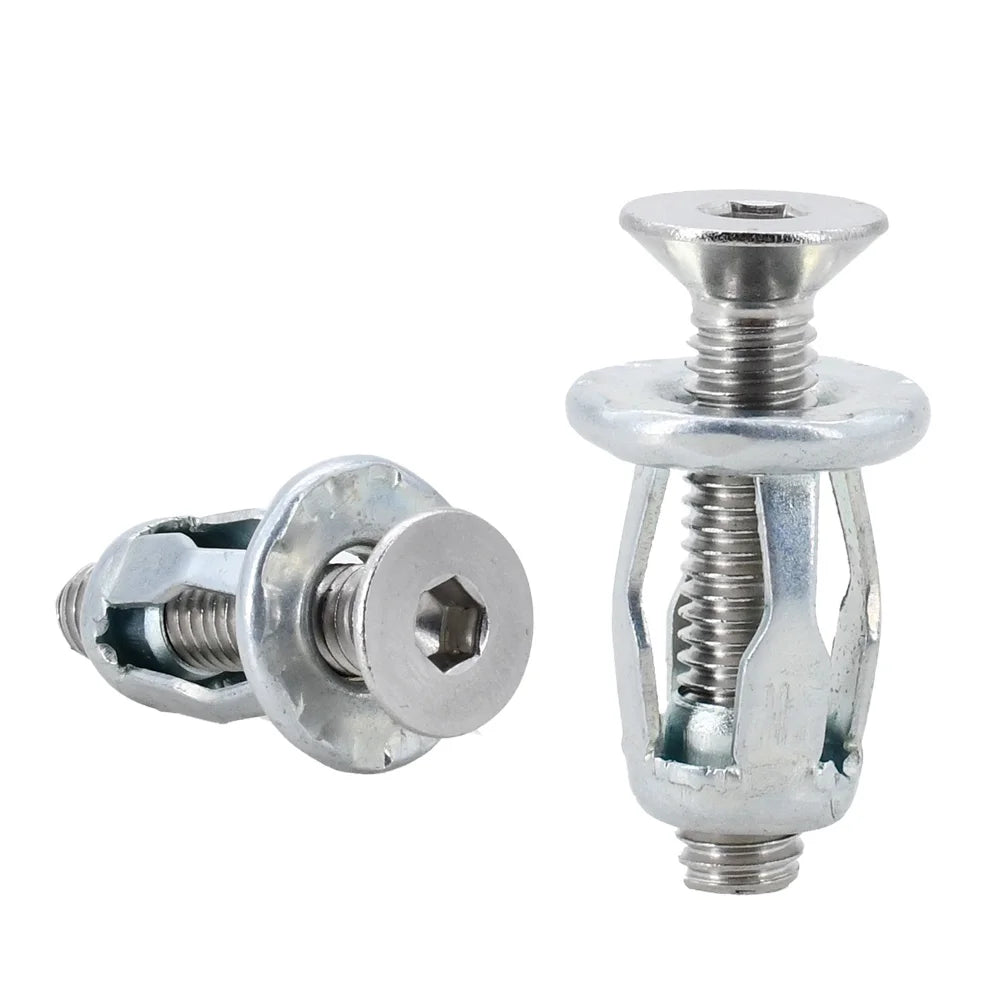 M4 M5 M6 Petal Rivet Nuts Carbon Steel Molly Jack Nut License Plate Fixing Metal Panel Clamp Lock Rivnut Screw Nut Kit Nutsert