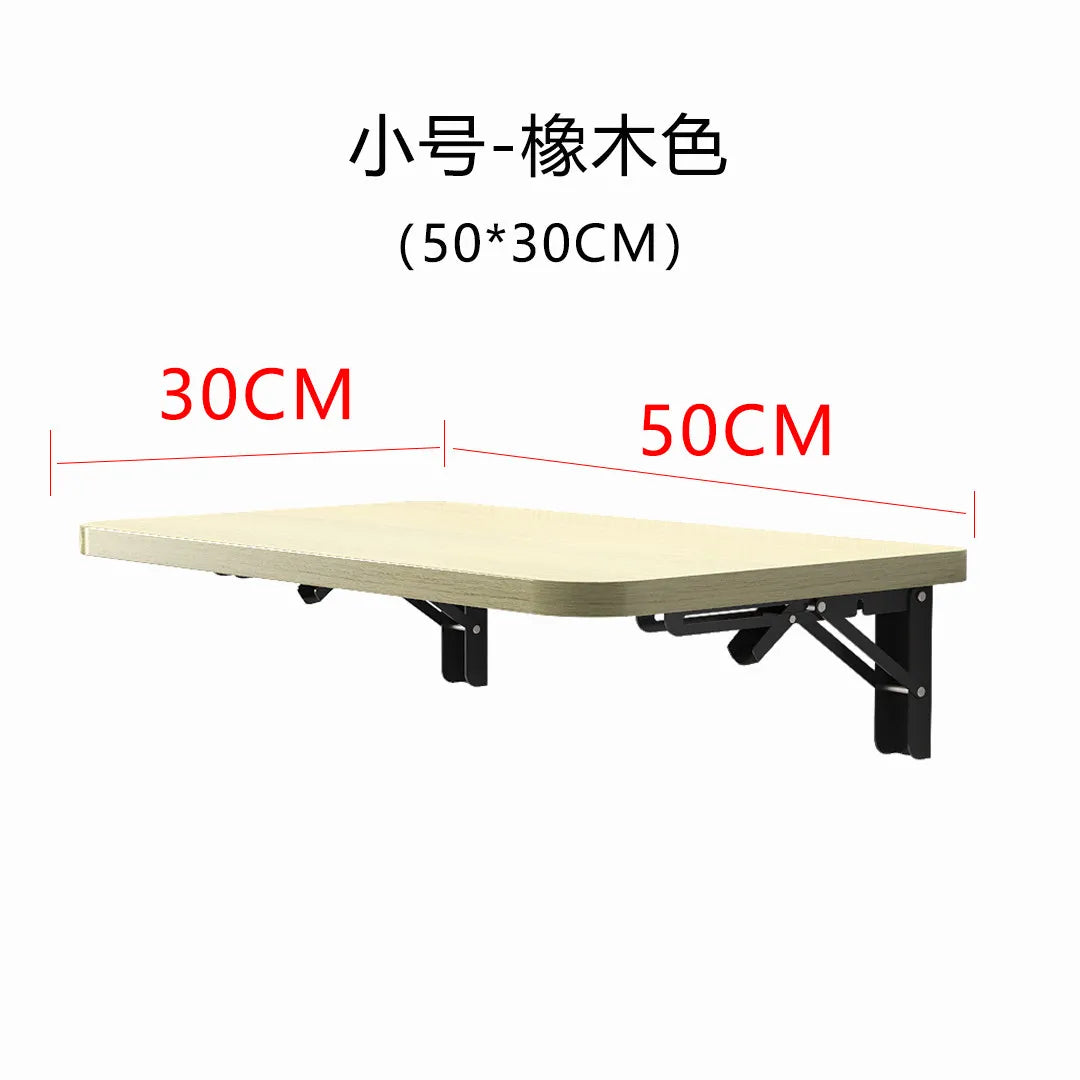 Wall Mounted Desk Folding Wooden Shelf Table for Small Apartment Space Saving Computer Desk Minimalist Wall Desk for Home Office