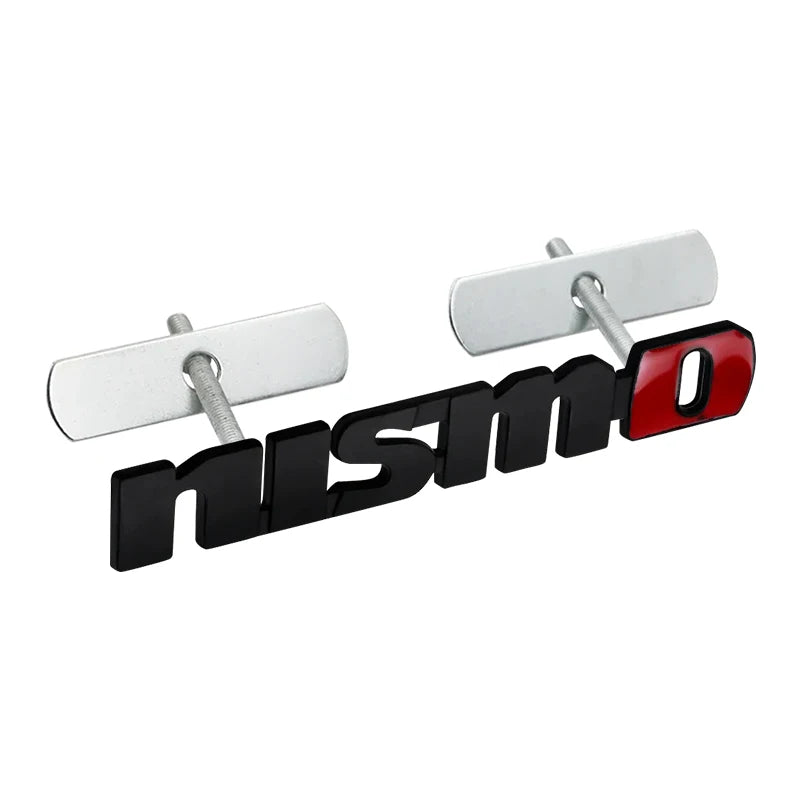 1Pcs Nismo Car Front Grille Car Emblem Badge Sticker Rear Trunk Decals for Nissan Nismo 370Z GTR Almera Tiida Juke Qashqai 350Z
