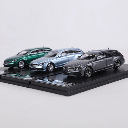 King Model 1:64 CLS63 AMG Gray/Blue/Green Alloy Model Car Limited Edition 999