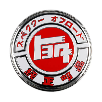 JDM TEQ JAF Style Front Grill Metal Badge Japan Emblem Decal Car Accessories Diameter 9cm