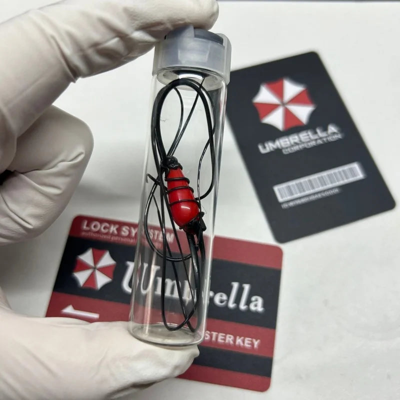 Umbrella Corporation Parasite Virus Sample Vial Resident Evil Figure Game Peripheral Collectible Toy For Horror Game Fans