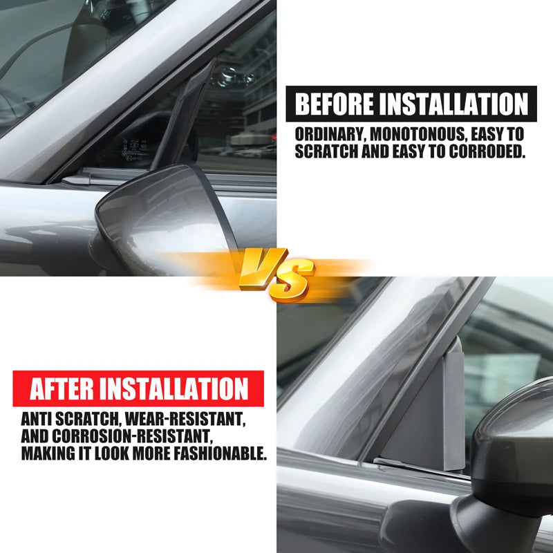 For Mazda MX-5 MX5 ND 2016-2026 Aluminum Alloy Car A-Pillar Triangle Spoiler Wind Deflector Trim Panel Accessories