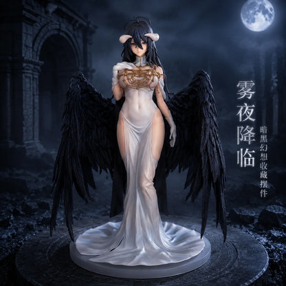 28cm Yarlebeke Undying King Anime Figure Elegant White Skirt Black Wing Character Model PVC Statue Collectible Display Piece