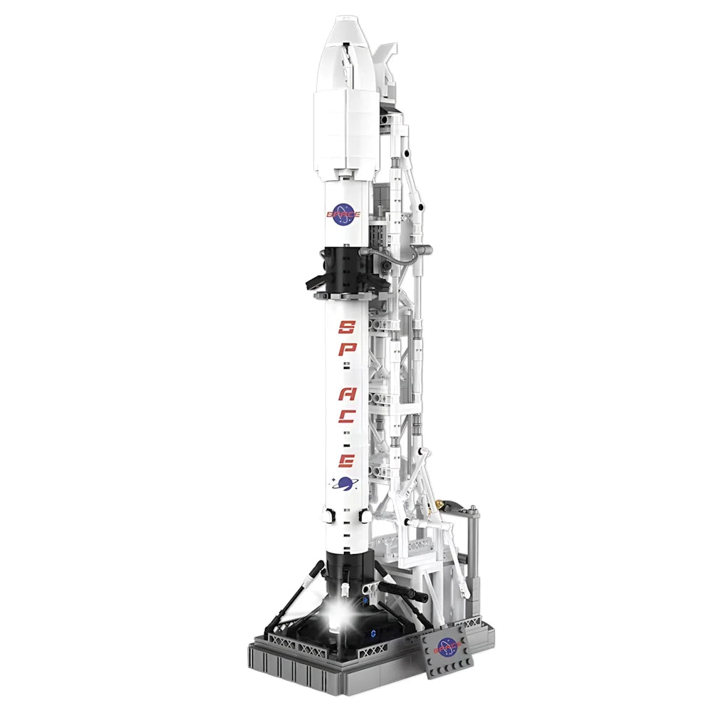 869PCS Moon Landing Program Space Rocket X Building Blocks City Aerospace Shuttle Model Bricks Educational Toys For Boys Gifts