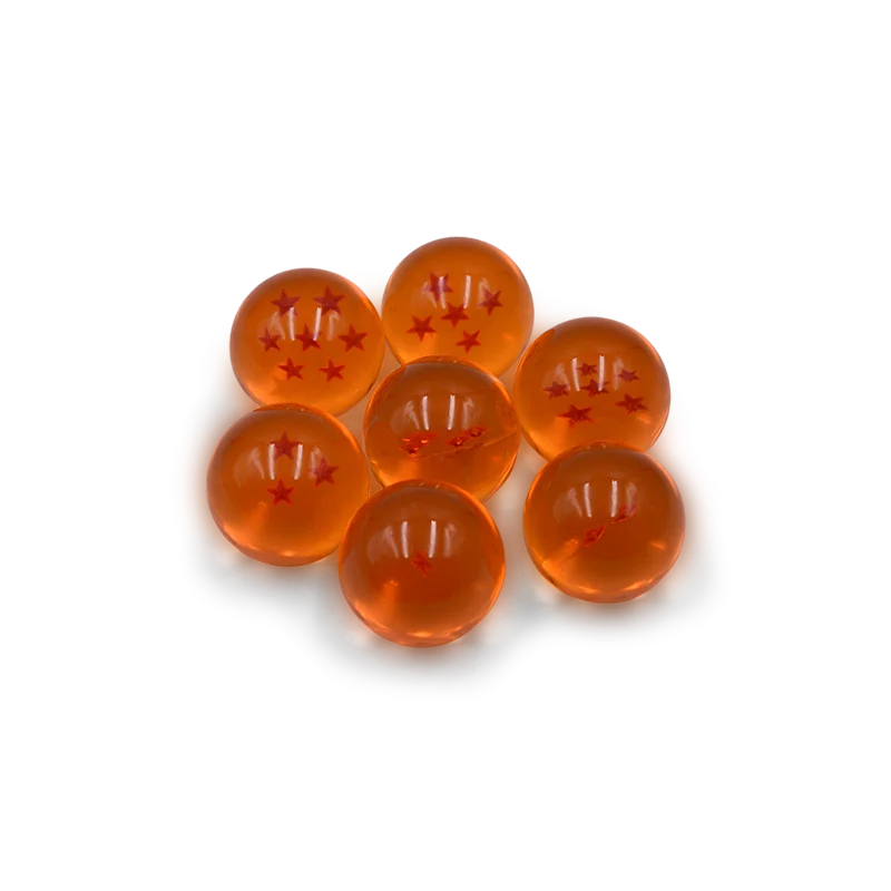 4.3CM Anime DBZ 7 Stars Balls 3.5CM Figures Toys New In Box Shenron Dragon Crystal Balls PVC Collection Complete Set Retail