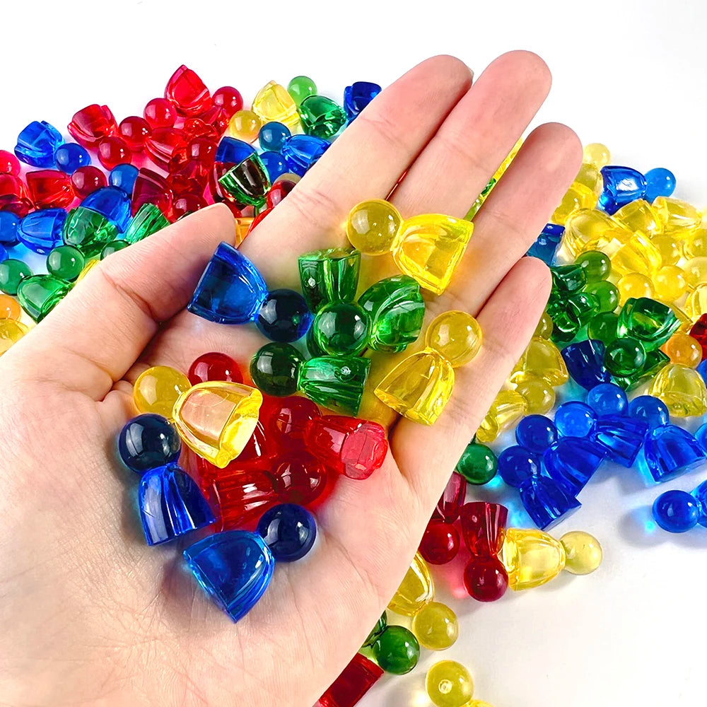Pawn/ Chess 24mm Plastic Game Pieces for Board Game Accessories 4 Colors 10pcs