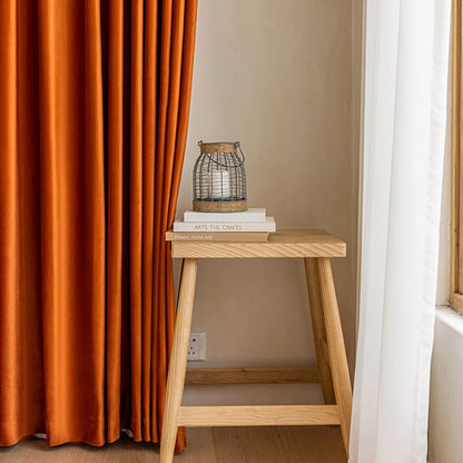 Modern Simple Style Solid Color Windproof Warm Curtains, Thickened Noise-Reducing Living Room Bedroom High-End Full Shade Punche