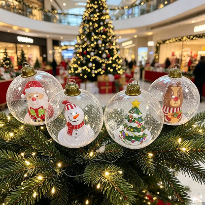 24inch Inflatable Christmas Ball Ornaments, Pvc Snowman Inflatable Christmas Decorative Balls, Suitable for Outdoor Yard, Front Porch, Swimming Pool (Christmas Tree) Inflatable Christmas Ball Decorations
