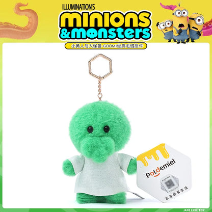 Genuine In Stock Minions Monsters Plush Keychain Plush Doll Soft Stuffed Toys Bag Charm Decoration Gift Kawaii Goomi‌ Xmas Gift