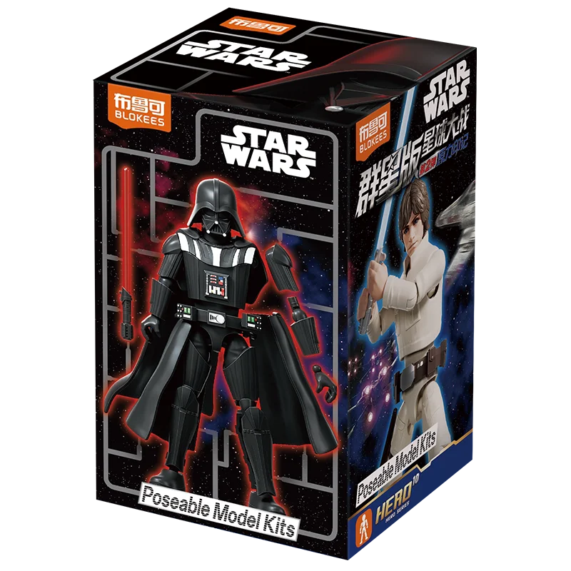 BLOKEES Original Mandalorian GV02 Star Wars Toy Djarin Mando Grogu Yoda Boba Fett Imperial Stormtrooper Action Figure Model Gift