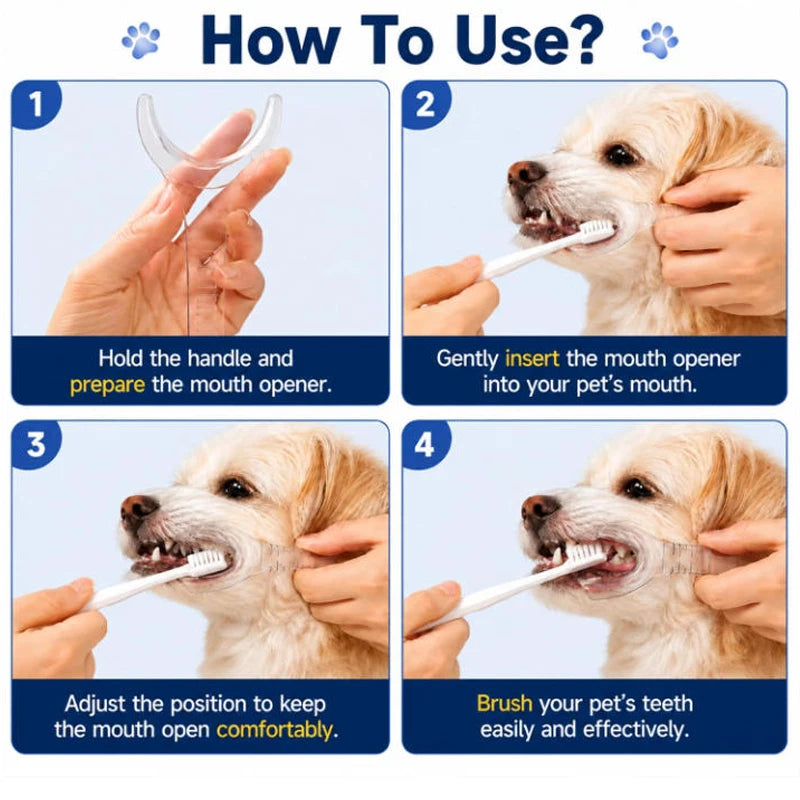 2PCS Dog Dental Mouth Opener, Pet Teeth Cleaning Mouth Retractor for Dogs and Cats, Pet Teeth Cleaning Tools