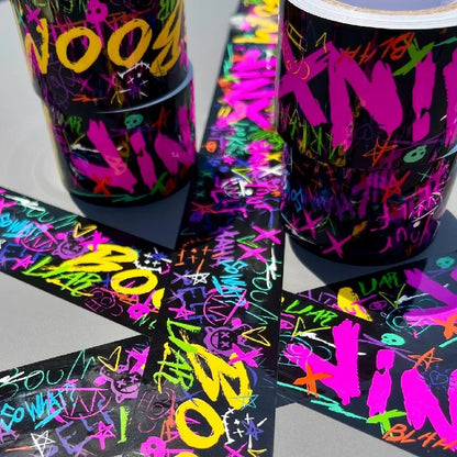 DIY Cyber PUNK Decorative Tape Sticker for Bicycle/Skateboards/suitcases/Fish Tanks Crafts Bike Stickers