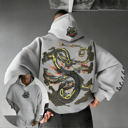 2026 Pokémon Handheld Game Rayquaza Printed Cotton Hoodie Spring/summer New Harajuku Unisex Loose Casual Y2K Parent-child Top