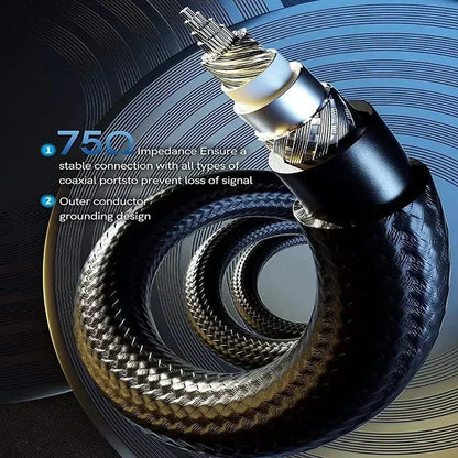 Subwoofer Cables Digital Coaxial Audio Cable HiFi 5.1 SPDIF RCA Male To Male Stereo Audio Cord for Home Theater HD TV Amp