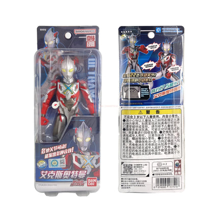 Bandai Original Genuine 17.5cm Vocal Ultraman Series Model Ornaments Movable Figure Model Collection Holiday Gifts Hot