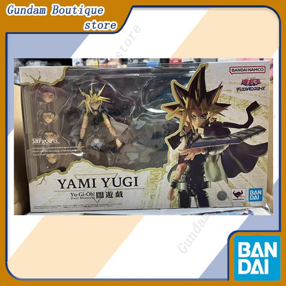Bandai Genuine SHF YAMI YUGI Yu-Gi-Oh! Duel Monsters Anime Action Figure Collectible Joint Mobility Model Toys Gift