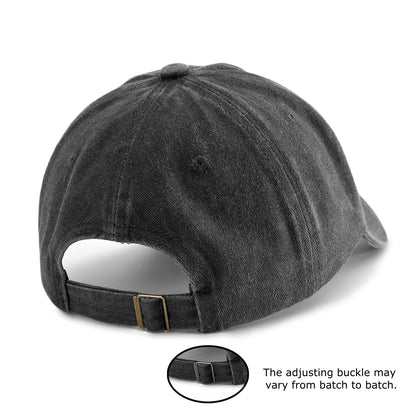 1pc car Print Washed Baseball Cap for Adults,  Minimalist Retro Style Casual Soft Adjustable Dad Hat, Perfect As Gift