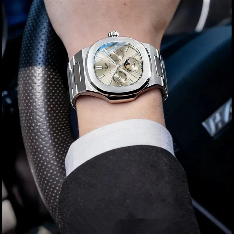 Carnival Original Brand Luxury Watches for Men Fashion Waterproof Business Calendar Automatic Mechanical Wristwatch Reloj Hombre