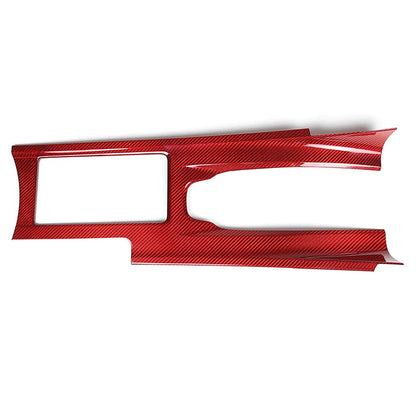 Real Carbon Fiber Car Center Console Gear Shift Panel Frame Trim Cover For Nissan GTR R35 2008-2016 LHD RHD Interior Accessories