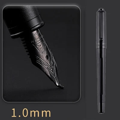 Luxury Titanium Nib Fountain Pen Writing Signing Calligraphy Pens Gift Office Stationery Supplies