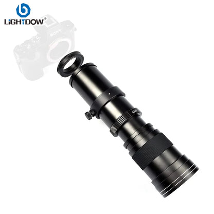 Lightdow 420-800mm f/8.3-16 Manual Telephoto Zoom Lens for Canon RF Canon EF  Nikon F Nikon Z Sony A Sony E Mount Camera