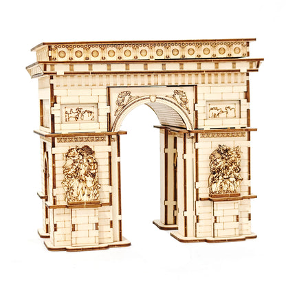 DIY 3D Wooden Puzzle Model - Arc De Triomphe - Perfect Gift for Model Enthusiasts, Birthdays, Christmas, and Holiday Celebration