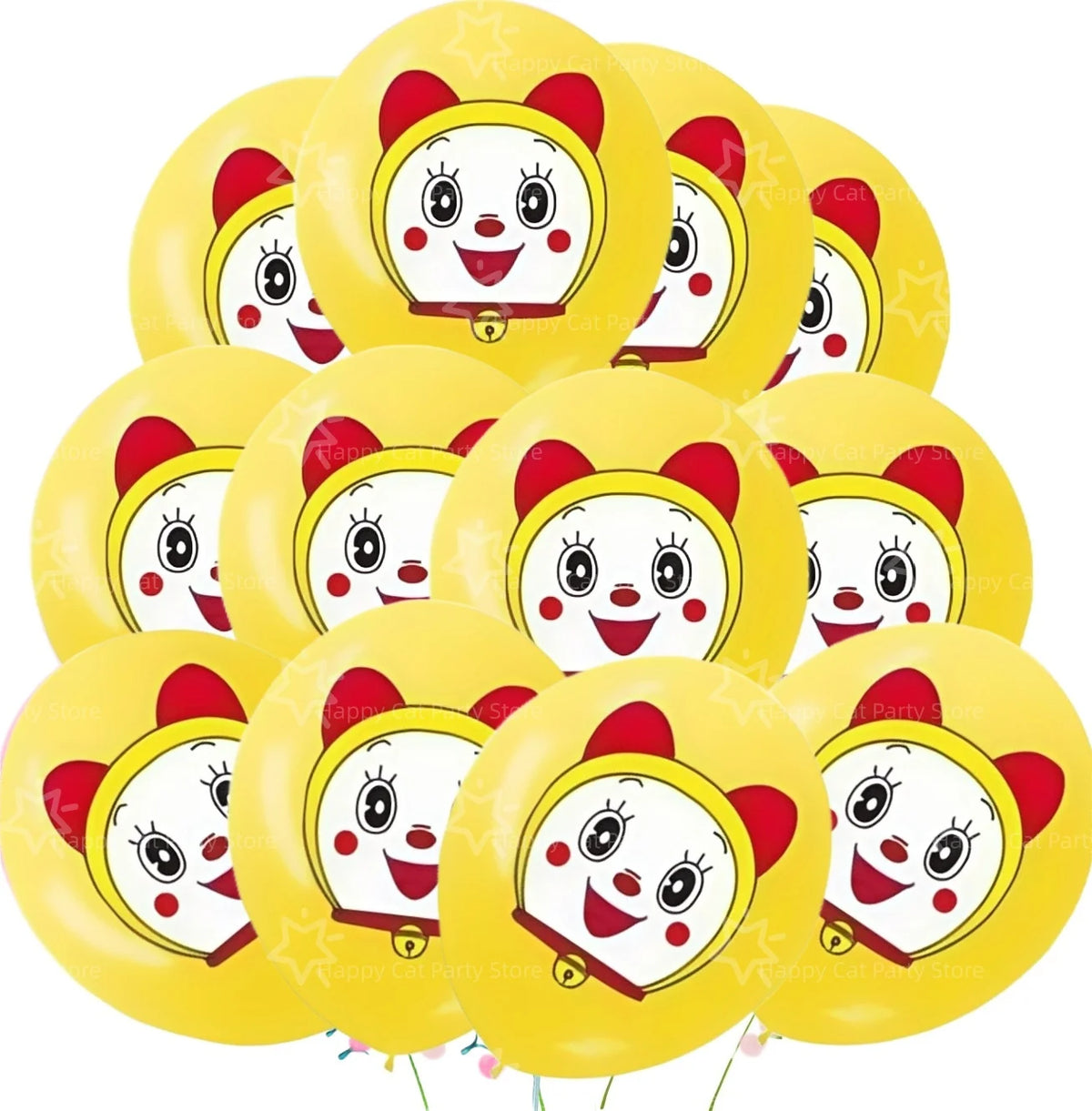Cartoon Doraemoned Birthday Party Decoration Tableware Cup Plate Tablecloth Napkin Backdrop Cartoon Cat Party Favors Supplies