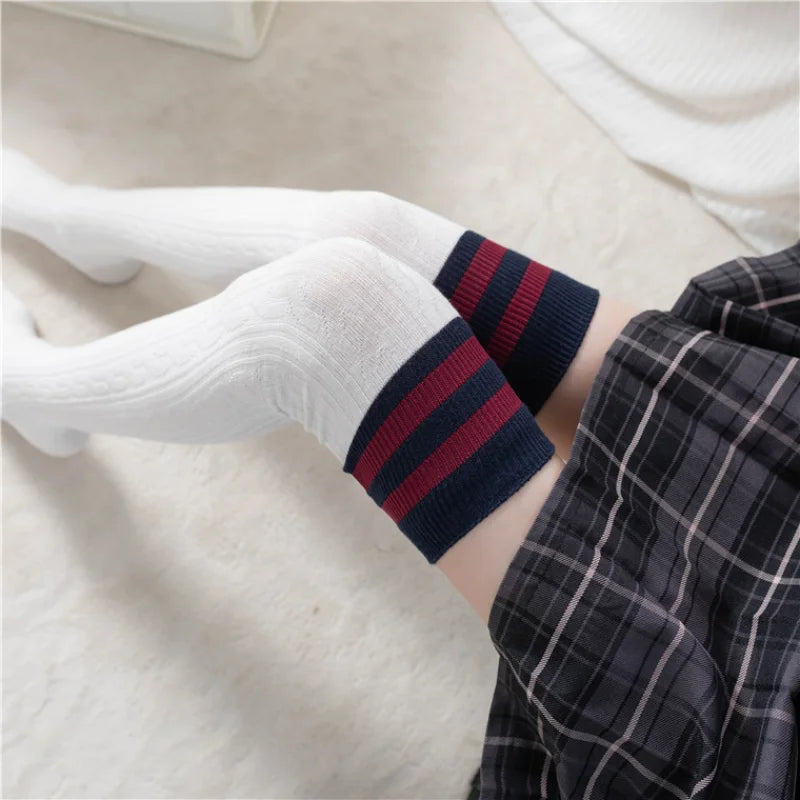1 3 5 Pairs of Cozy Thermal Over the Knee Knit Socks for Women Warm and Stylish Winter Socks with Thickened Material
