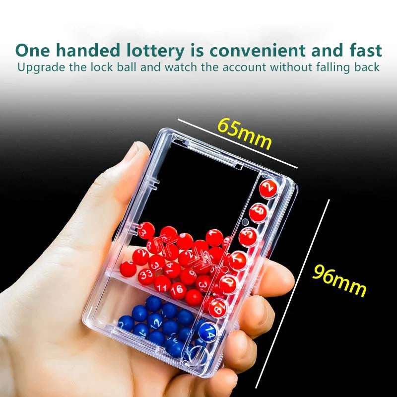 Mini Lottery Bingo Games Shake Lucky Ball Lucky Lottery Toy Number Picking Machine Entertainment Board Game Party Games
