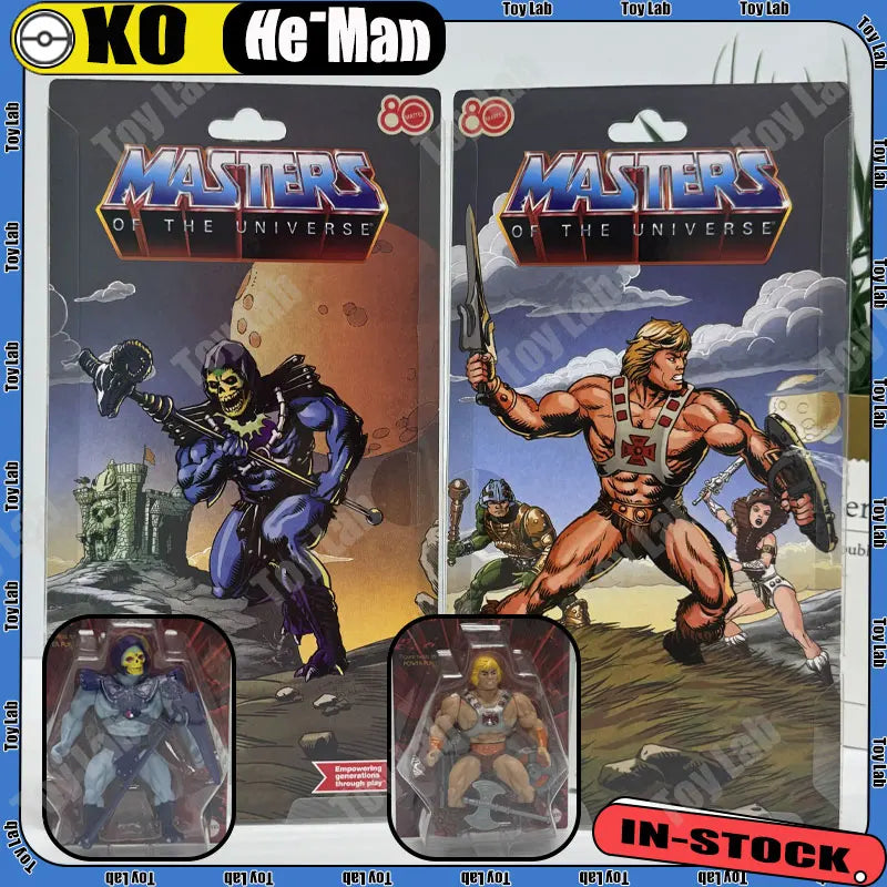 5.5-inch Anime He-Man Figure Skeletor Action Figures High-quality Version Statue Collection Model Desk Decoration Doll Toy Xmas