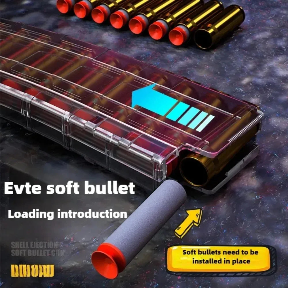 M416 Electric Automatic Foam Dart Blaster Shell Ejecting Soft Bullet Toy Nylon Construction Outdoor Shooting Game Toy