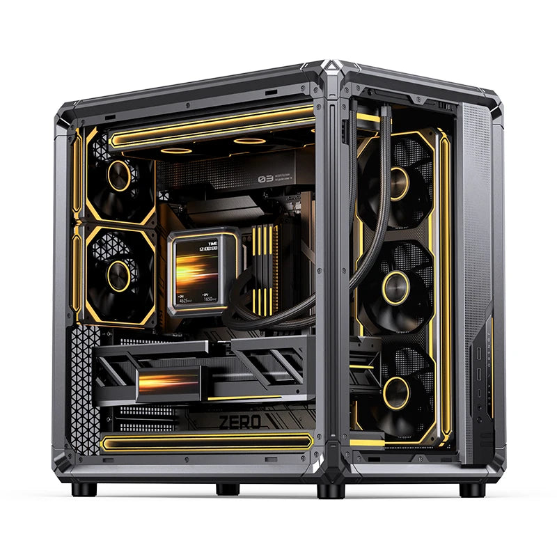JONSBO X400 Sea View Room Desktop Chassis Esports Framework ATX Case Support Back Plug/360 Water Cooling/13 Fan Positions