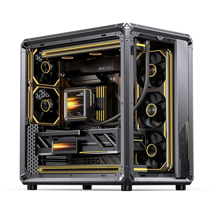 JONSBO X400 Sea View Room Desktop Chassis Esports Framework ATX Case Support Back Plug/360 Water Cooling/13 Fan Positions