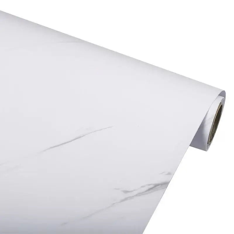 Thick Matte Marble Pattern PVC Self-Adhesive Wallpaper Waterproof Film Furniture Kitchen Countertop Oil-Proof Rock Wall Sticker