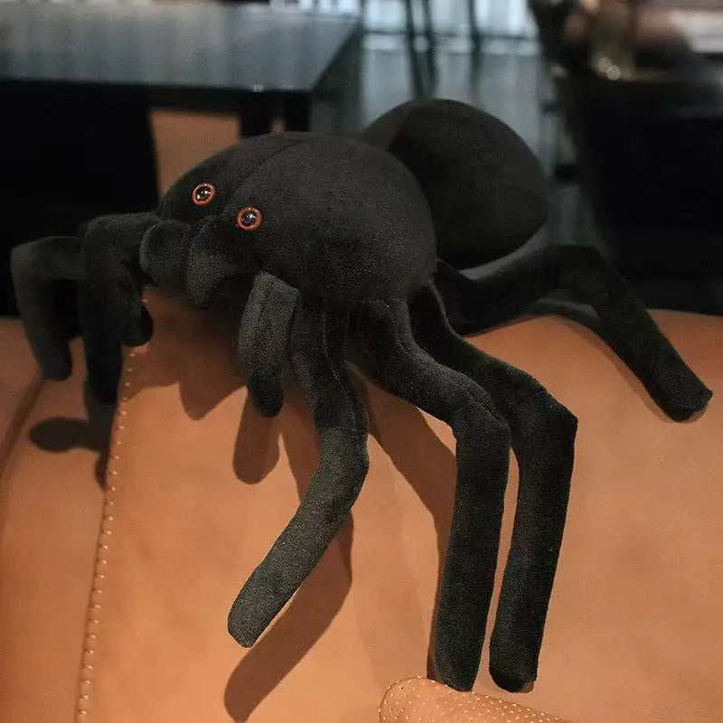 Black Spider Doll Plush Toy Handmade Doll Cartoon Anime Cute Pillow Cushion Home Decoration Children's Birthday Gift Toy