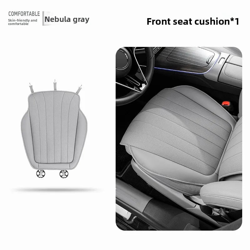 Luxury Sedan SUV Universal Nappa Leather Car Seat Cover Comfortable Memory Foam Perforated Leather Cushion Car Seat Protection