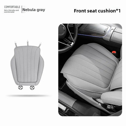 Luxury Sedan SUV Universal Nappa Leather Car Seat Cover Comfortable Memory Foam Perforated Leather Cushion Car Seat Protection