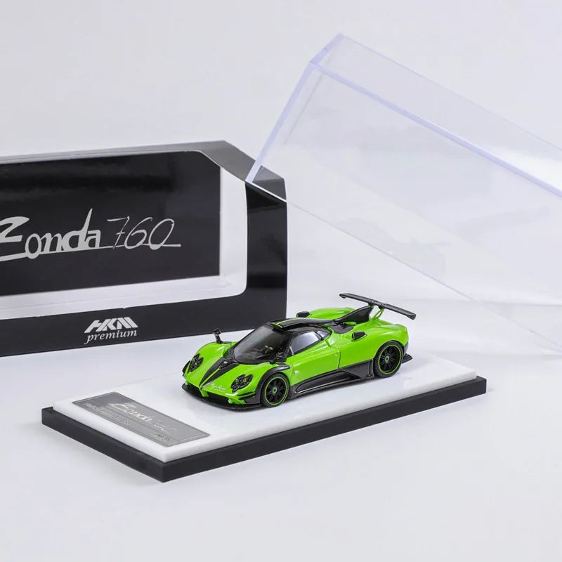 HKM1:64 Pagani Zonda 760 die cast alloy open top car model is a favorite gift for boys, a collectible souvenir desktop ornament.